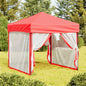 Carpa de fiesta plegable con paredes laterales antracita 3x3 m