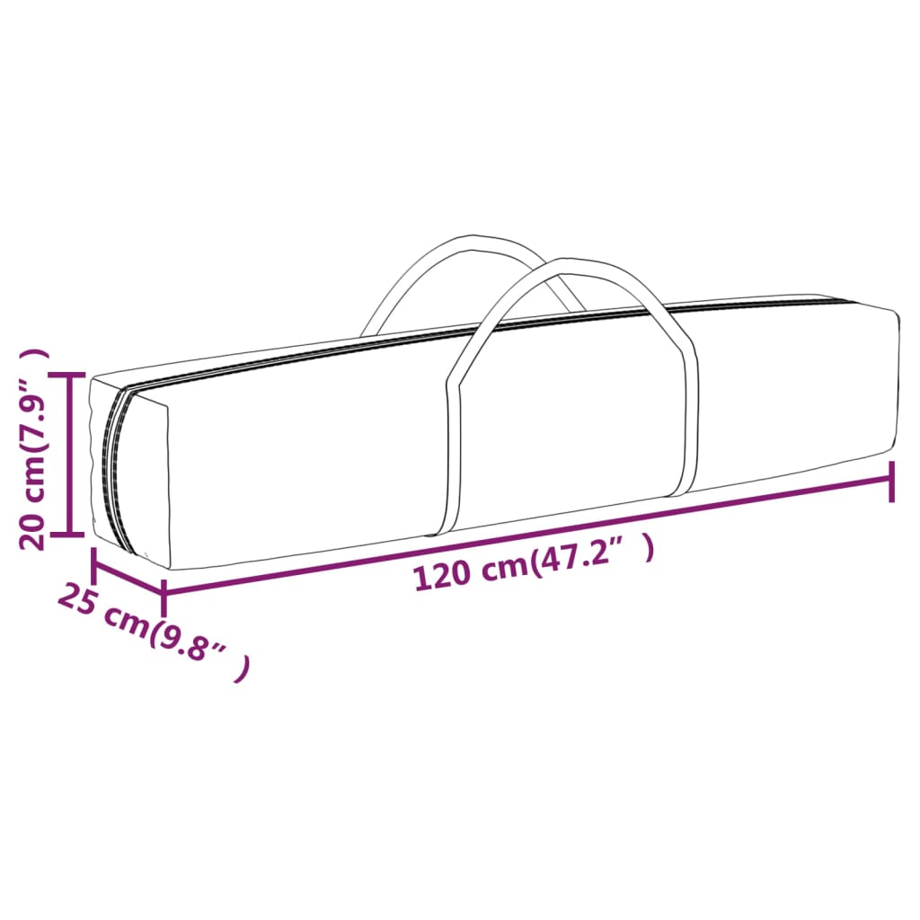 Carpa para fiestas plegable blanco 3x3 m