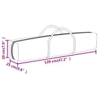 Carpa para fiestas plegable blanco 3x3 m