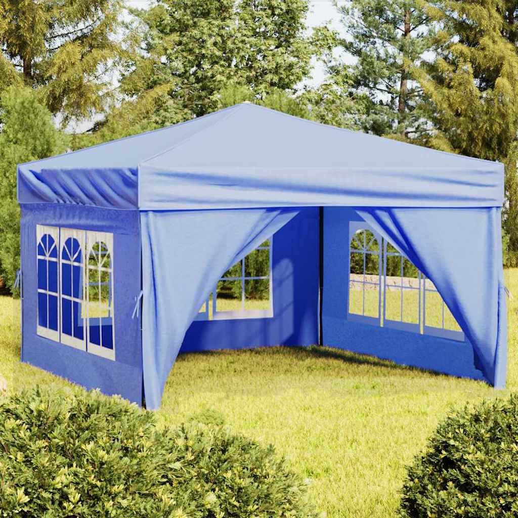 Carpa de fiesta plegable con paredes laterales antracita 3x3 m