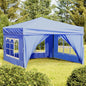 Carpa de fiesta plegable con paredes laterales antracita 3x3 m