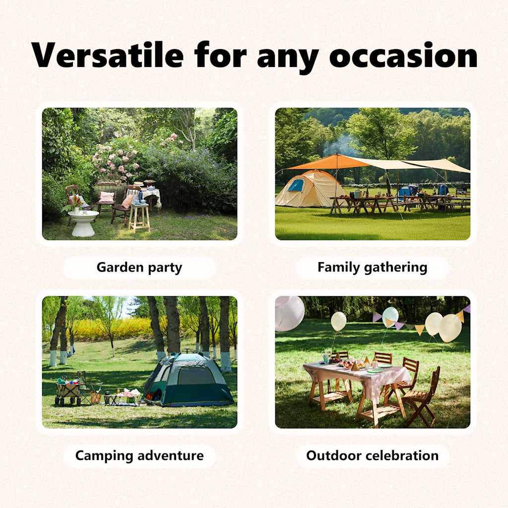 Carpa de fiesta plegable con paredes laterales antracita 3x3 m