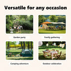 Carpa de fiesta plegable con paredes laterales antracita 3x3 m