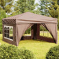 Carpa de fiesta plegable con paredes laterales antracita 3x3 m