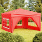Carpa de fiesta plegable con paredes laterales antracita 3x3 m
