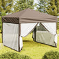 Carpa de fiesta plegable con paredes laterales antracita 2x2 m