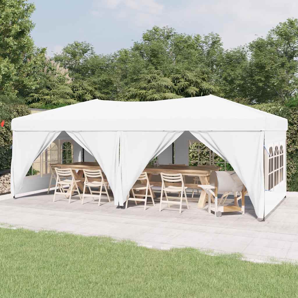 Carpa de fiesta plegable con paredes laterales antracita 3x3 m