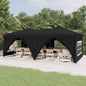 Carpa de fiesta plegable con paredes laterales antracita 3x3 m