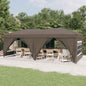 Carpa de fiesta plegable con paredes laterales antracita 3x3 m