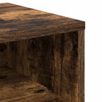 Mesita de noche madera contrachapada roble ahumado 40x30x30 cm