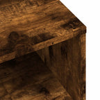 Mesita de noche madera contrachapada roble ahumado 40x30x30 cm