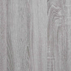 Mueble de TV con ruedas madera contrachapada gris 90x35x35 cm