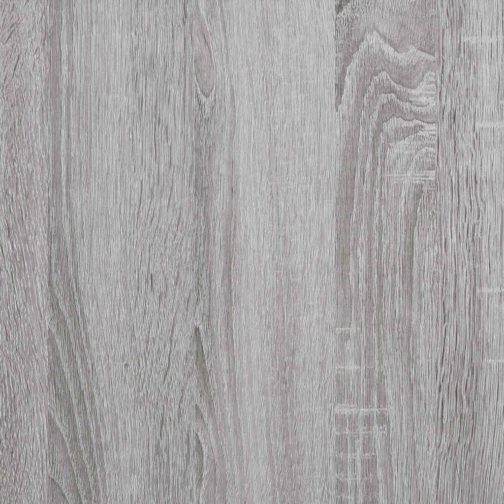 Mueble de TV con ruedas madera contrachapada gris 90x35x35 cm