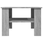 Mesa de centro de madera contrachapada gris Sonoma 60x60x42 cm