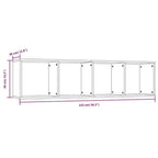 Estantería/mueble de TV madera gris Sonoma 143x30x36 cm