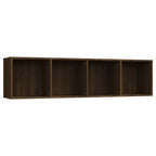 Estantería/mueble de TV madera roble marrón 143x30x36 cm