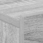 Mesita de noche flotante madera contrachapada gris 40x30x15cm