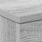 Mesita de noche madera contrachapada gris Sonoma 38x35x56 cm