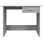 Escritorio de madera contrachapada gris Sonoma 100x50x76 cm