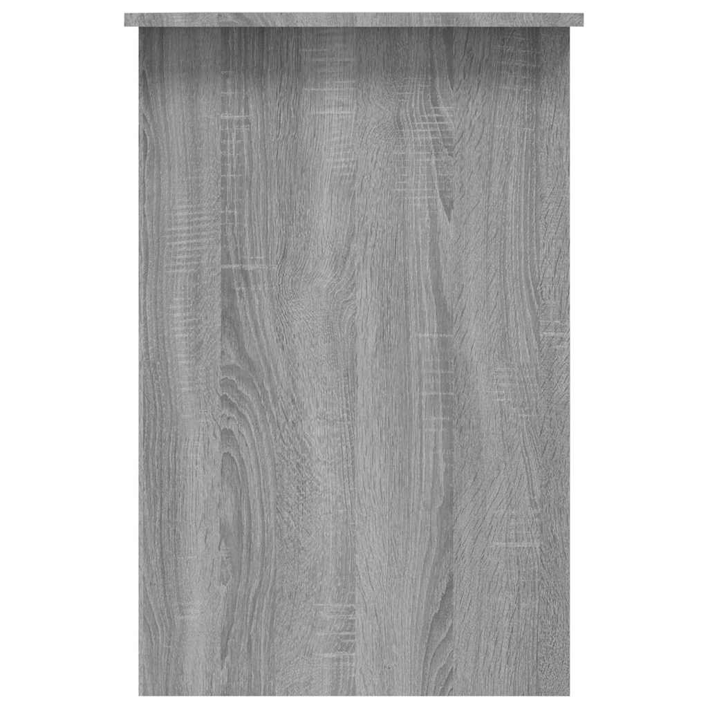 Escritorio de madera contrachapada gris Sonoma 100x50x76 cm
