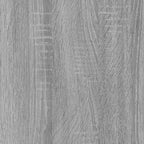 Escritorio de madera contrachapada gris Sonoma 100x50x76 cm