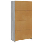 Armario de madera contrachapada gris Sonoma 100x50x200 cm