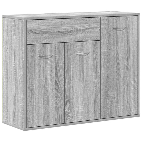 Aparador de aglomerado cinzento Sonoma 88x30x70 cm