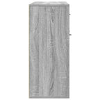 Aparador de madera contrachapada gris Sonoma 88x30x70 cm