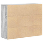 Aparador de madera contrachapada gris Sonoma 88x30x70 cm