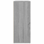 Aparador de madera contrachapada gris Sonoma 60x30x75 cm