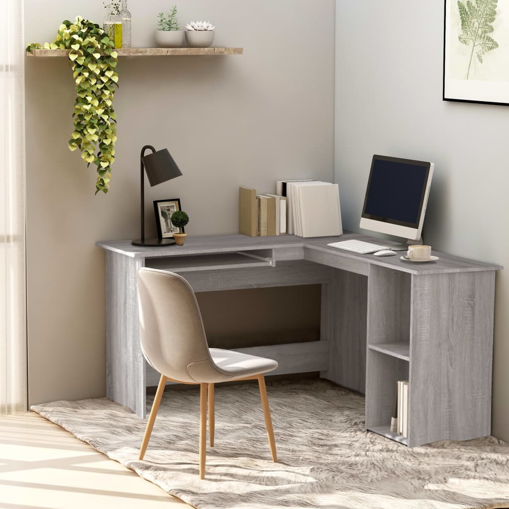Plywood corner desk 120x140x75 cm