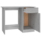 Escritorio de madera contrachapada gris Sonoma 100x50x76 cm