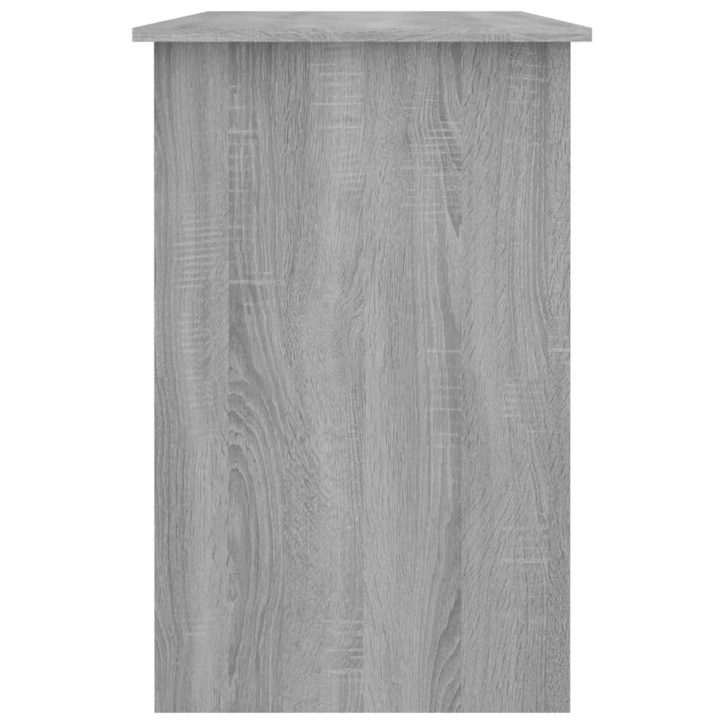 Escritorio de madera contrachapada gris Sonoma 100x50x76 cm