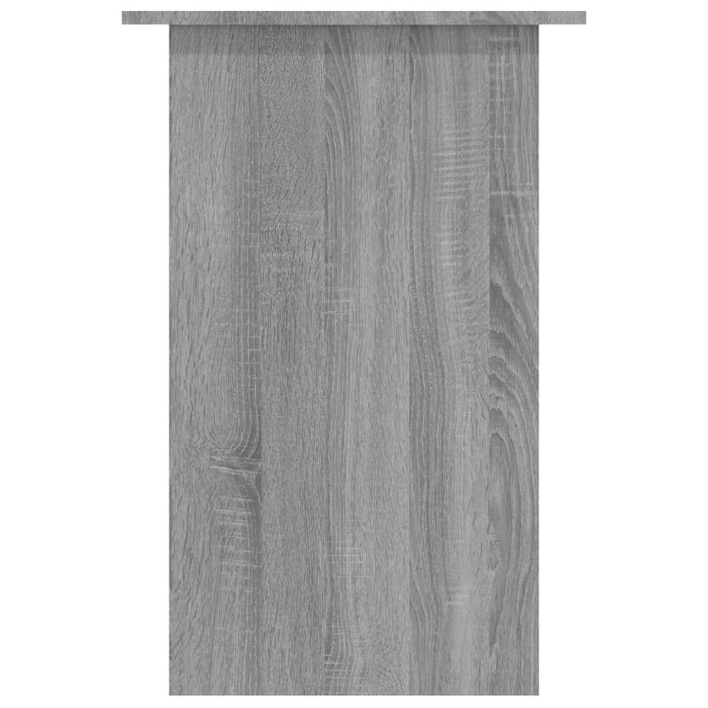 Escritorio de madera contrachapada gris Sonoma 90x50x74 cm