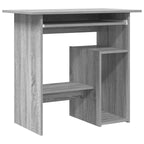 Escritorio de madera contrachapada gris Sonoma 80x45x74 cm