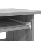 Escritorio de madera contrachapada gris Sonoma 80x45x74 cm