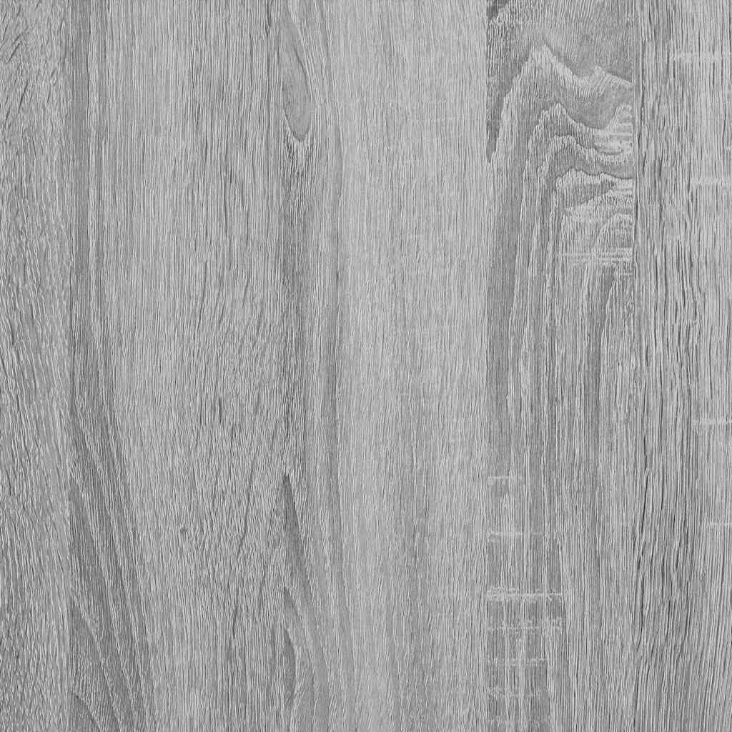 Escritorio de madera contrachapada gris Sonoma 80x45x74 cm