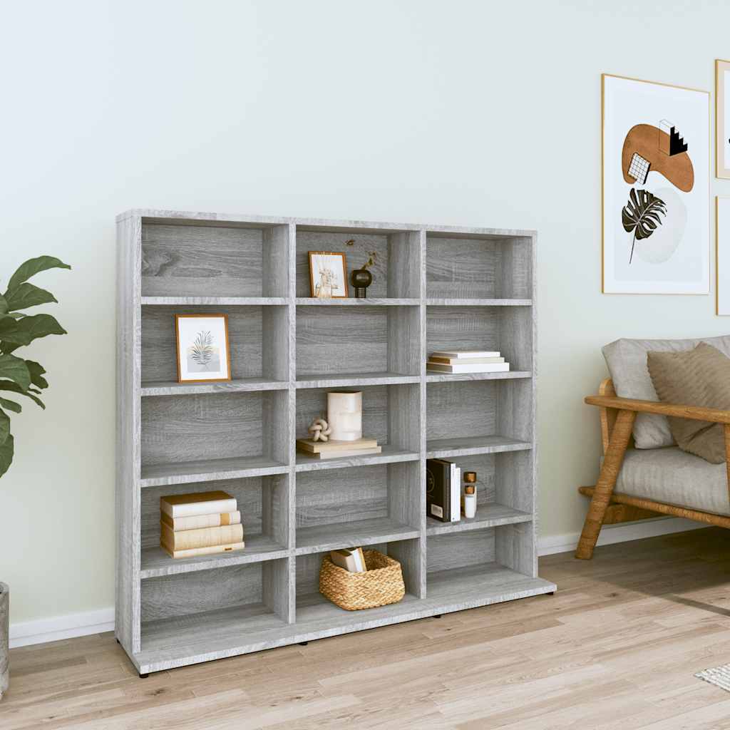 Estantería para CDs de madera contrachapada madera envejecida