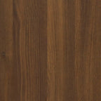 Armario con espejo baño madera marrón roble 80x20,5x64 cm