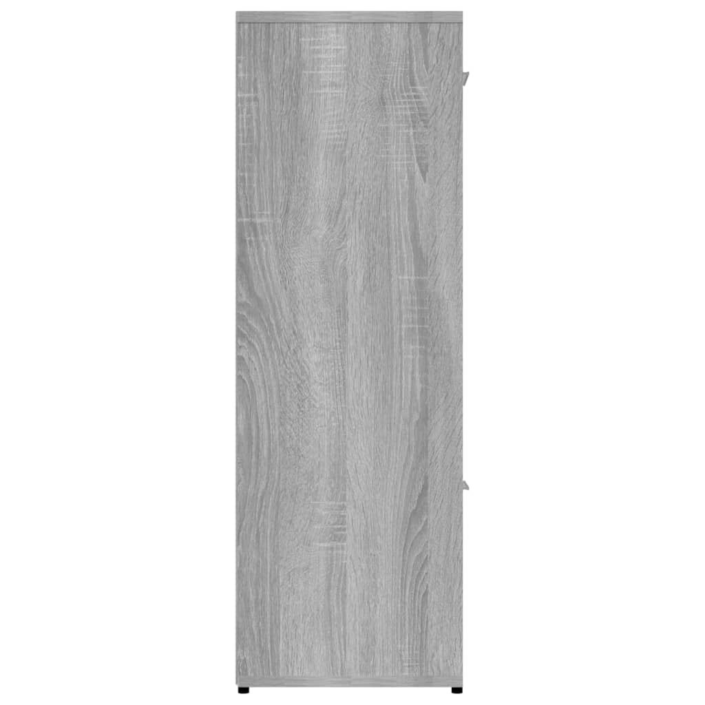Estantería madera contrachapada gris sonoma 90x30x90cm