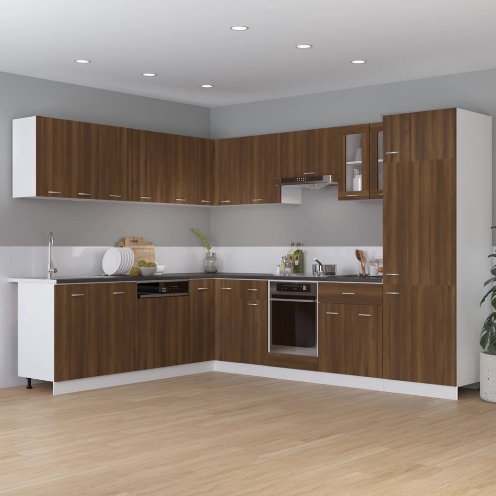 Armario cocina “Lyon” madera ingeniería roble marrón