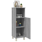 Armario de baño madera contrachapada gris Sonoma 30x30x95 cm