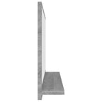 Espejo de baño madera contrachapada gris Sonoma 40x10,5x37 cm