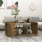 Mesa de centro madera contrachapada blanco 100x50x40 cm