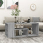 Mesa de centro madera contrachapada blanco 100x50x40 cm
