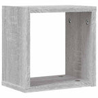 Estanterías de pared 2 pcs Gris Sonoma 26 x 15 x 26 cm