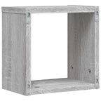 Estanterías de pared 2 pcs Gris Sonoma 26 x 15 x 26 cm