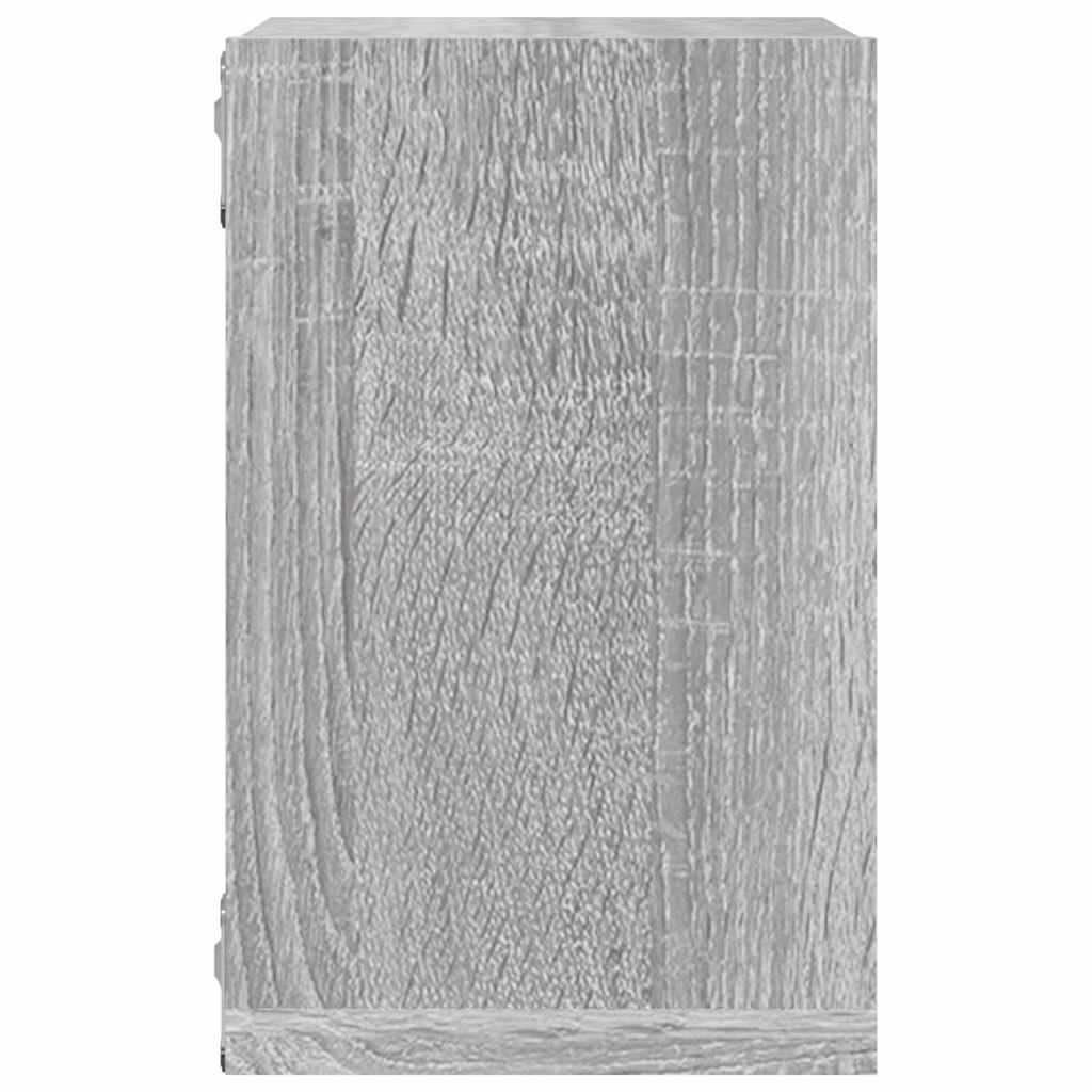 Estanterías de pared 2 pcs Gris Sonoma 26 x 15 x 26 cm