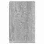 Estanterías de pared 2 pcs Gris Sonoma 26 x 15 x 26 cm