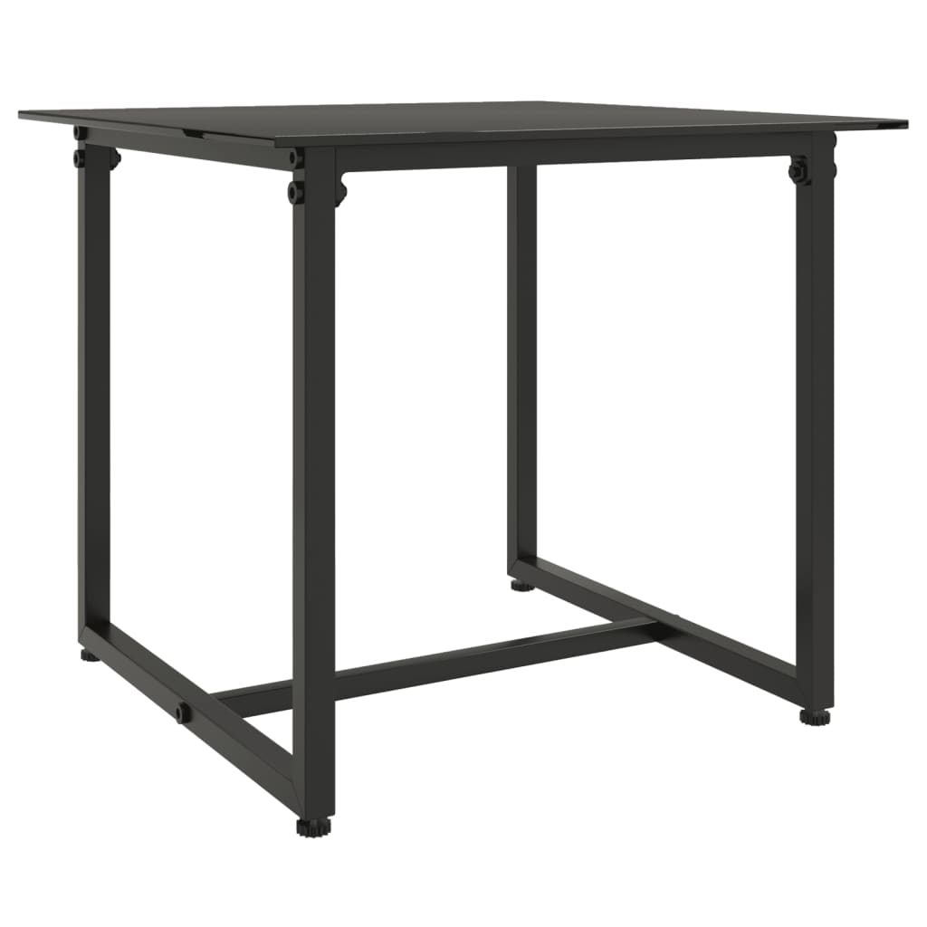 Set sofás de exterior 3 pzas con cojines ratán sintético negro